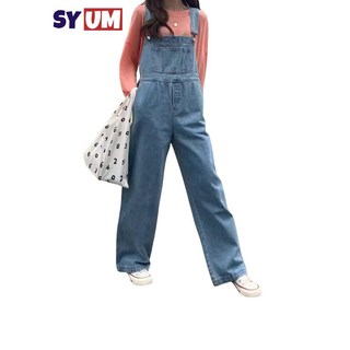 SYUM청바지여자루즈핏 멜빵바지 대박난점프수트 빈티지여성점프수트