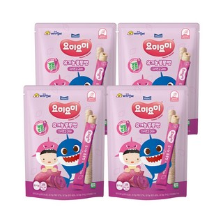 매일 요미요미 유기농 롱롱뻥 아기과자, 자색고구마, 24g, 4개