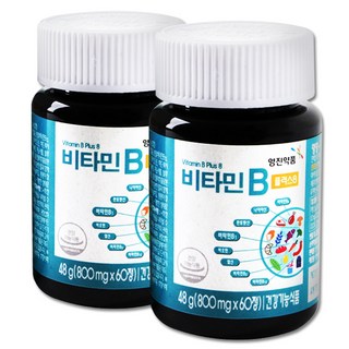 영진약품 비타민B 플러스8 영양제 재입고, 2개, 60정
