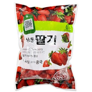 [굿챈스]냉동 딸기 벌크 대용량, 10개, 1kg