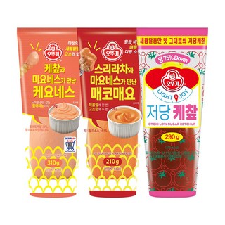 오뚜기 케요네스 310g+매코매요 210g+Light&joy 저당 케찹 290g, 1개