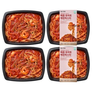굿스푼 토마토 해장 파스타 밀키트 맛있는 매콤한 소스 스파게티 (냉동), 4개, 300g