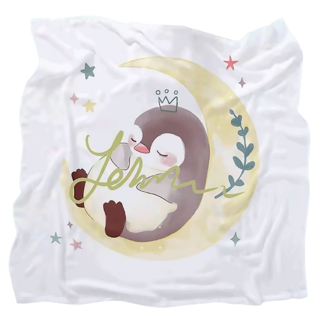 [KC인증] 몽실이 베이비 뱀부 블랭킷 2SET 여름 유아 아동 담요 무형광 외출, SET5(팬더+펭귄)