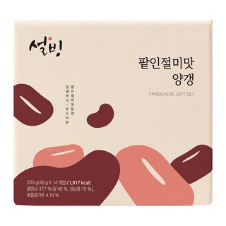 설빙 팥인절미양갱세트 630G, 1개