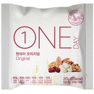 [DIY선물세트]산과들에 베스트한줌견과 원데이오리지널100봉, 20g, 100개