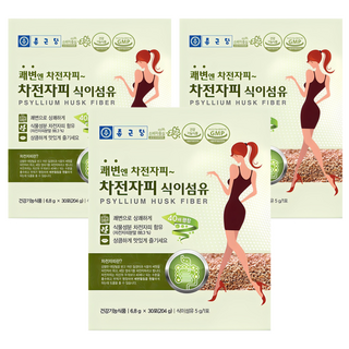 종근당 차전자피 식이섬유 30개입, 204g, 3개