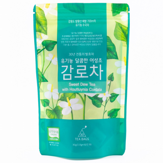 유기농 달콤한 어성초 감로차 30T / 비건식품 / 유기가공식품 / 어성초차 / 수국차 / 이슬차, 1g, 30개입, 1개
