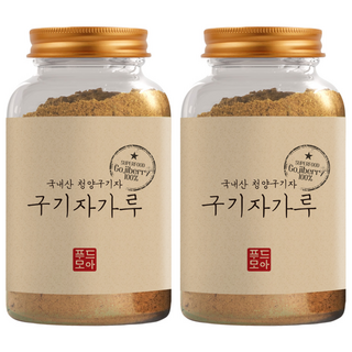 헬스앤푸드 국산 구기자100% 가루 청양산 200g, 2개