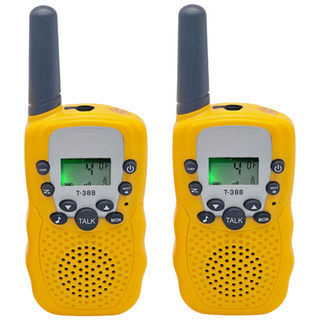 walkie-talkie T-388 생활무전기 4p, 2개, T-388 옐로우