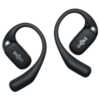 [국내정품 쿠팡단독세트] 샥즈 오픈핏 OpenFit 블루투스 무선 이어폰 + 증품 파우치, 블랙