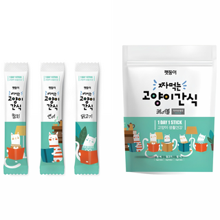 펫둥이 고양이 짜먹는 간식 헤어볼 3종, 혼합맛(참치/연어/닭고기), 360g, 1개