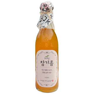 꼬내담농부 저온압착 국산 참기름, 350ml, 1개