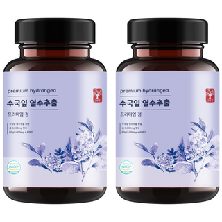 고말론 수국잎 추출물 열수추출 프리미엄 정 1000mg 60정, 2개