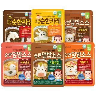 아이배냇 베베 처음먹는 순한덮밥소스 10개세트 12개월부터, 새우달걀5개+차돌된장5개, 50g, 1개