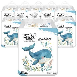 나비잠 기저귀 매직소프트 팬티 8팩, 176매, 점보형(2XL)