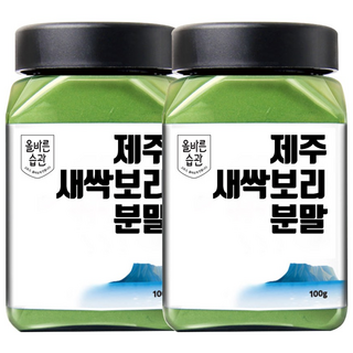올바른습관 제주 무농약 새싹보리 분말, 새싹보리 분말 2개 (200g), 100g, 2개