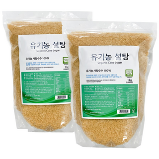 [오월햇살] 유기농 설탕 1kg x2개, 2개