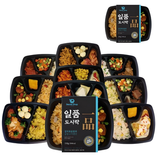 다즐샵 일품도시락 10종 11팩 냉동도시락 건강식단 아침 점심 저녁 직장인 한끼식사 식단조절 간편식 양많은 맛있는 냉동도시락, 1세트, 220g