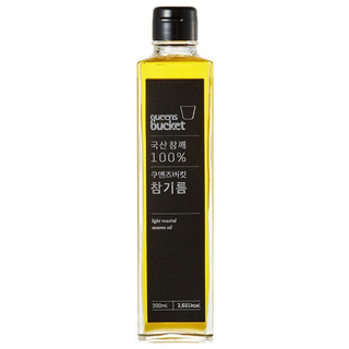 쿠엔즈버킷 국산 참기름 통참깨 100% 저온압착, 300ml, 1개