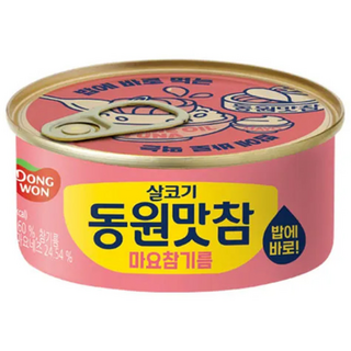 동원참치 맛참 마요참기름 참치통조림, 90g, 4개