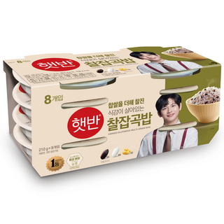햇반 찰잡곡밥, 210g, 8개