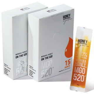 허니시그니처 뉴질랜드 마누카꿀 스틱 MGO520+ 15개입, 2박스, 150g