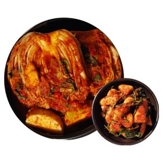 [도미솔] 사랑채포기김치3kg+총각김치2kg, 1세트, 5kg