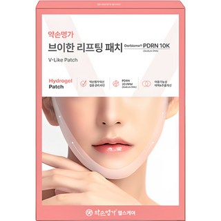 약손명가 브이한 리프팅패치 턱선 브이라인 미백 주름개선 패치, 1박스