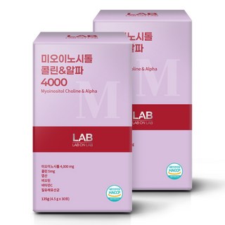 랩온랩 미오이노시톨 콜린&알파 4000, 2개, 135g