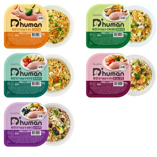 듀먼 닭가슴살 화식 냉동 간식 5종 세트, 채소, 빌베리, 토마토, 초록입홍합, 연어, 50g, 20세트