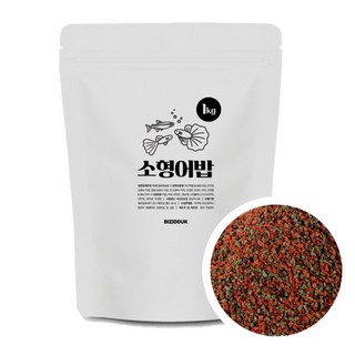 비지떡 소형어밥 1kg 3500ml 구피 열대어 네온 먹이, 1개