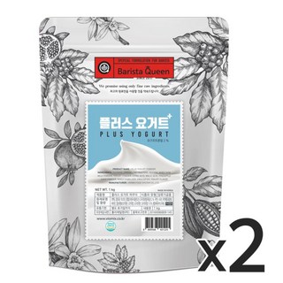 바리스타퀸 플러스 요거트 파우더, 1kg, 1개입, 2개