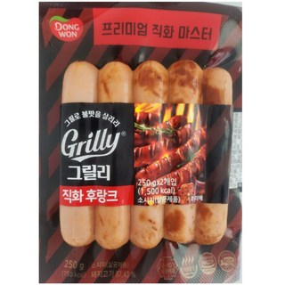 동원 그릴리 직화후랑크(250gx2개) 냉장-아이스포장, 250g, 2개