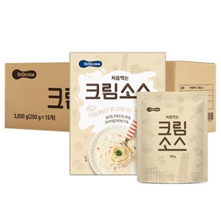 베베쿡 처음먹는 크림소스, 크림맛, 200g, 15개