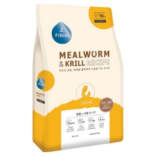 피니키 밀웜 알러지 가수분해 인섹트 피부 관절 강아지사료, 5kg, 1개, 곤충, 밀웜&크릴, 샘플 10개