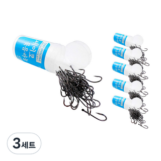세이코 바늘 벌크 묶음바늘 감성돔 우럭 광어 채비 바다낚시 채비, 3세트, 5개입
