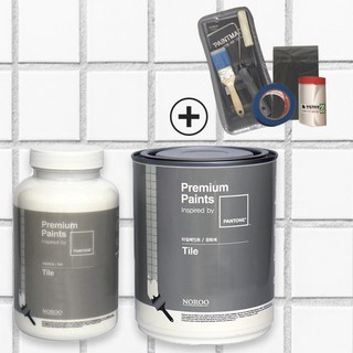 노루페인트 프리미엄 팬톤 타일페인트 750ml 유광 풀세트, 팬톤 타일페인트 750ML 오이스터 머쉬룸 유광 풀세트, 1개