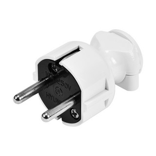 현대일렉트릭 국산 일자 접지 플러그 16A 250V, 1개