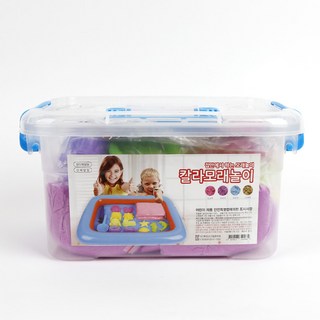 모래놀이 칼라모래놀이세트1kg 다양한 찍기틀, 보라색모래놀이, 1kg, 1개