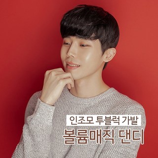 투애니위그 볼륨매직 댄디 투블럭가발 남자가발 남자머리 부분가발 패션가발 남자 정수리가발, 2.자연갈색 (가르마) 왼쪽눈에서 오른쪽눈 방향, 1개