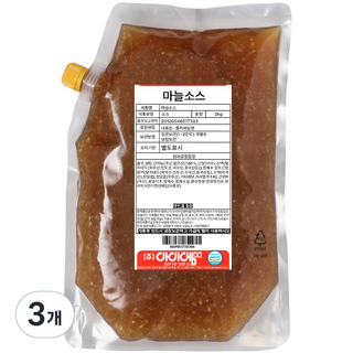 아이엠소스 마늘소스, 2kg, 3개