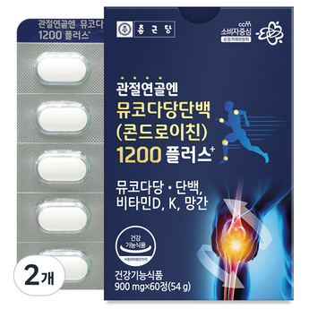 대원제약 관절엔 상어연골 뮤코다당 단백 콘드로이친 1200 플러스 1,200mg x 60정-추천-상품