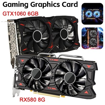 GTX 1060 RX 580 데스크탑 컴퓨터 게이밍 그래픽 카드 1GB-8GB 비디오-추천-상품