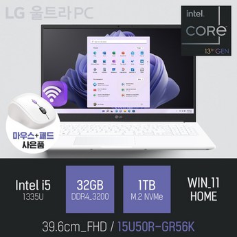 LG전자 울트라PC 15UD40R-GX56K WIN11 가성비 노트북 (바로출발) KM-추천-상품