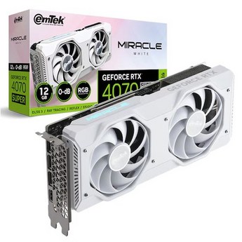 이엠텍 RTX 4070 SUPER MIRACLE X3 WHITE D6X 12GB-추천-상품