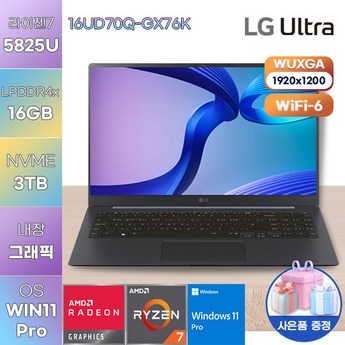 LG전자 울트라PC 엣지 16UD70Q-GX76K-추천-상품