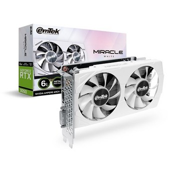 이엠텍 지포스 RTX 3050 MIRACLE WHITE D6 6GB-추천-상품