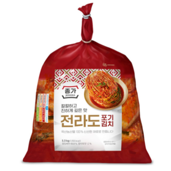 국내산 농산물 100% 전라도 포기 김치 2.5kg1팩+2.5kg1팩 (총5kg)-추천-상품