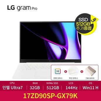 LG전자 2024 그램17 17ZD90SU-GX76K (SSD 6TB)-추천-상품