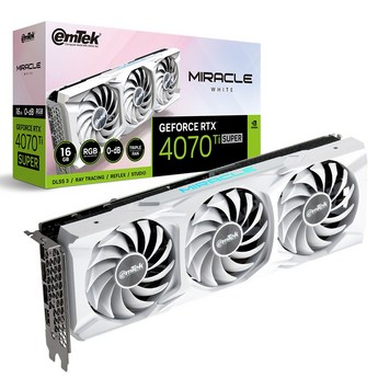 이엠텍 지포스 RTX 4070 Ti SUPER MIRACLE WHITE D6X 16GB-추천-상품